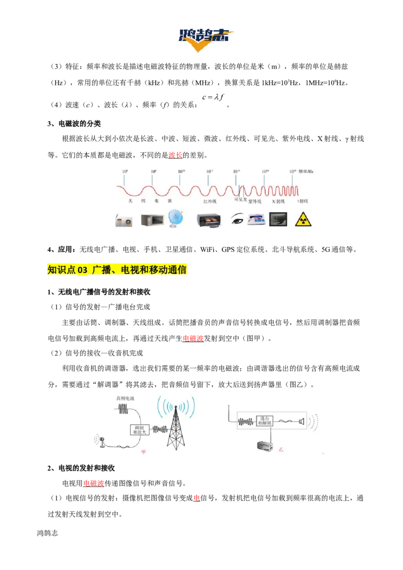 专题19信息传递和能源（2大模块知识清单+5个易混易错+4种方法技巧+典例真题精析）（解析版）_8、物理总复习_物理一轮复习
