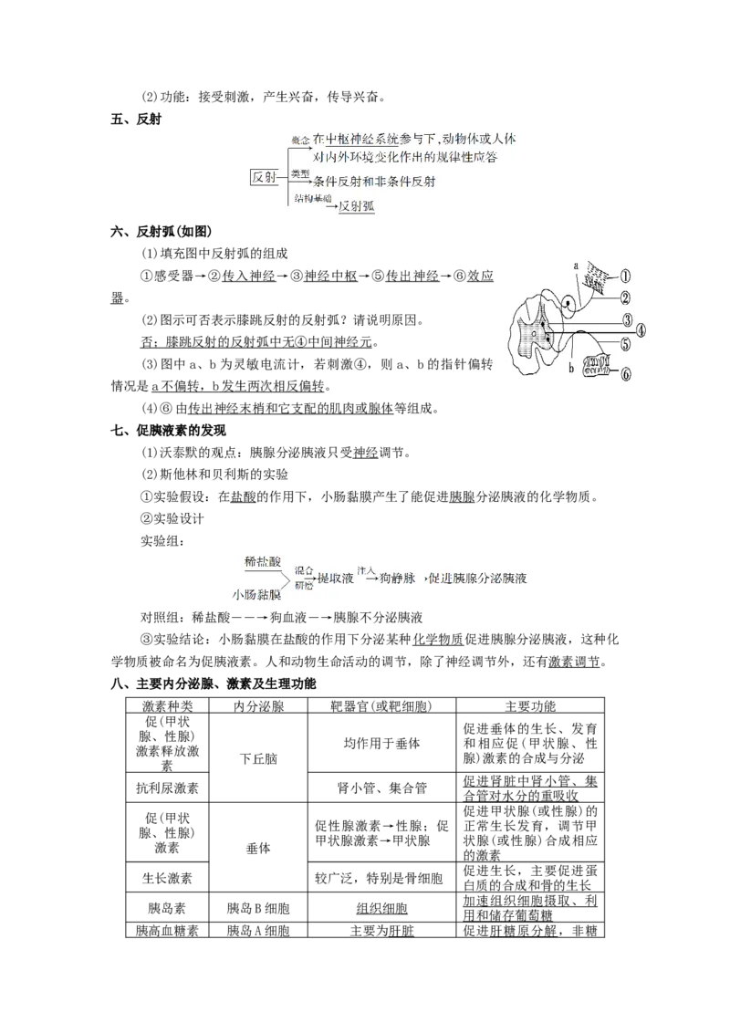 专题08生命活动的调节机制-备战2021年高考生物核心考点透析（原卷版）_新高考复习资料_2021年新高考资料_备战2021年高考生物核心考点透析