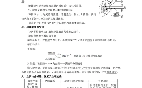 专题08生命活动的调节机制-备战2021年高考生物核心考点透析（原卷版）_新高考复习资料_2021年新高考资料_备战2021年高考生物核心考点透析