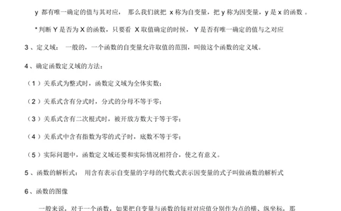 中考专题复习：初中数学函数知识归纳_《初中全科目知识点汇总》_初中数学知识点汇总