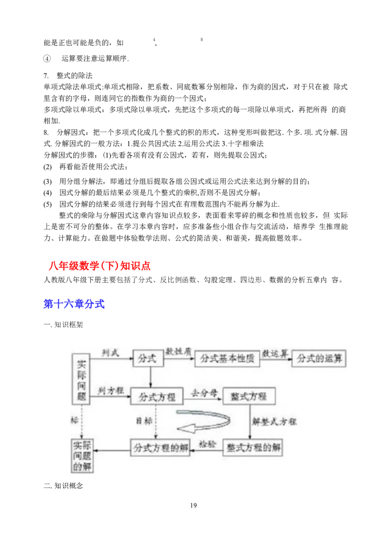 初中数学知识点总结-全面整理_《初中全科目知识点汇总》_初中数学知识点汇总