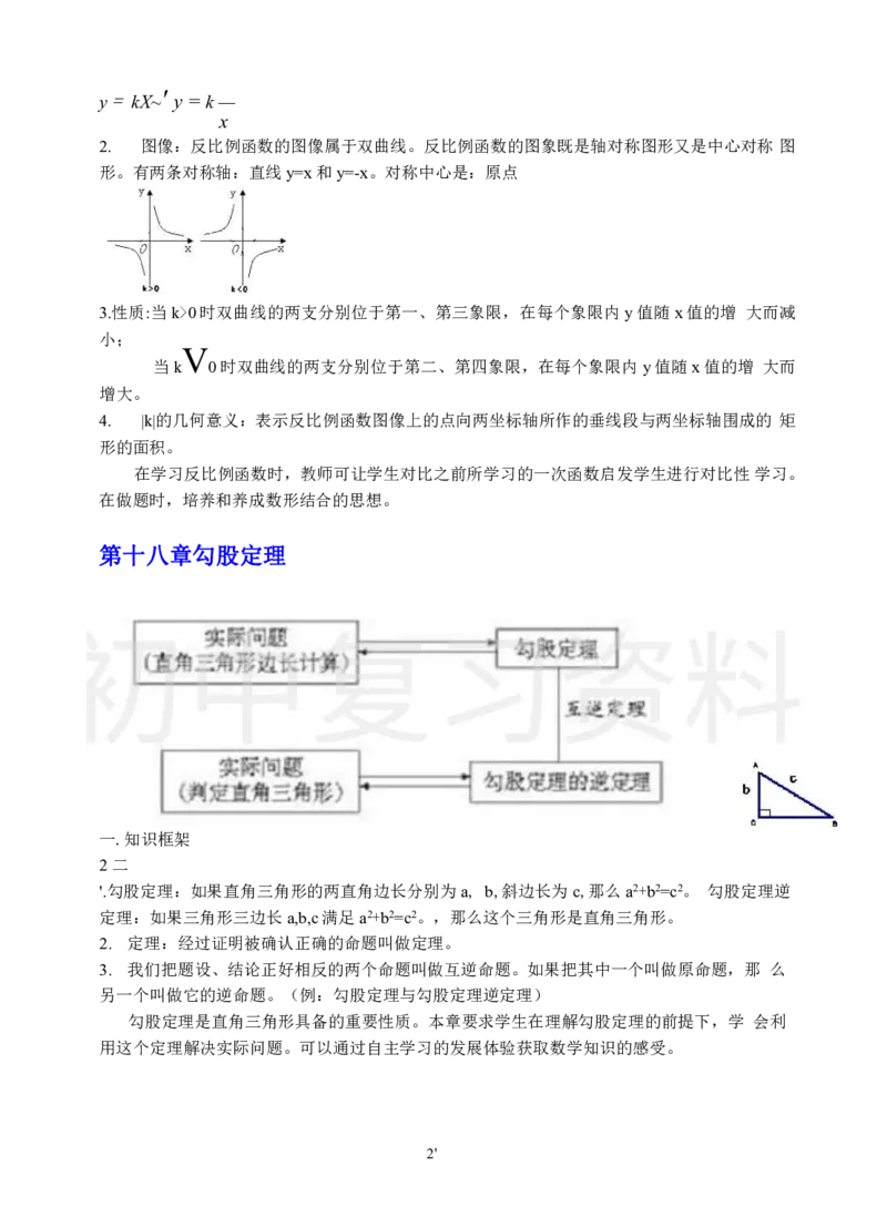 初中数学知识点总结-全面整理_《初中全科目知识点汇总》_初中数学知识点汇总