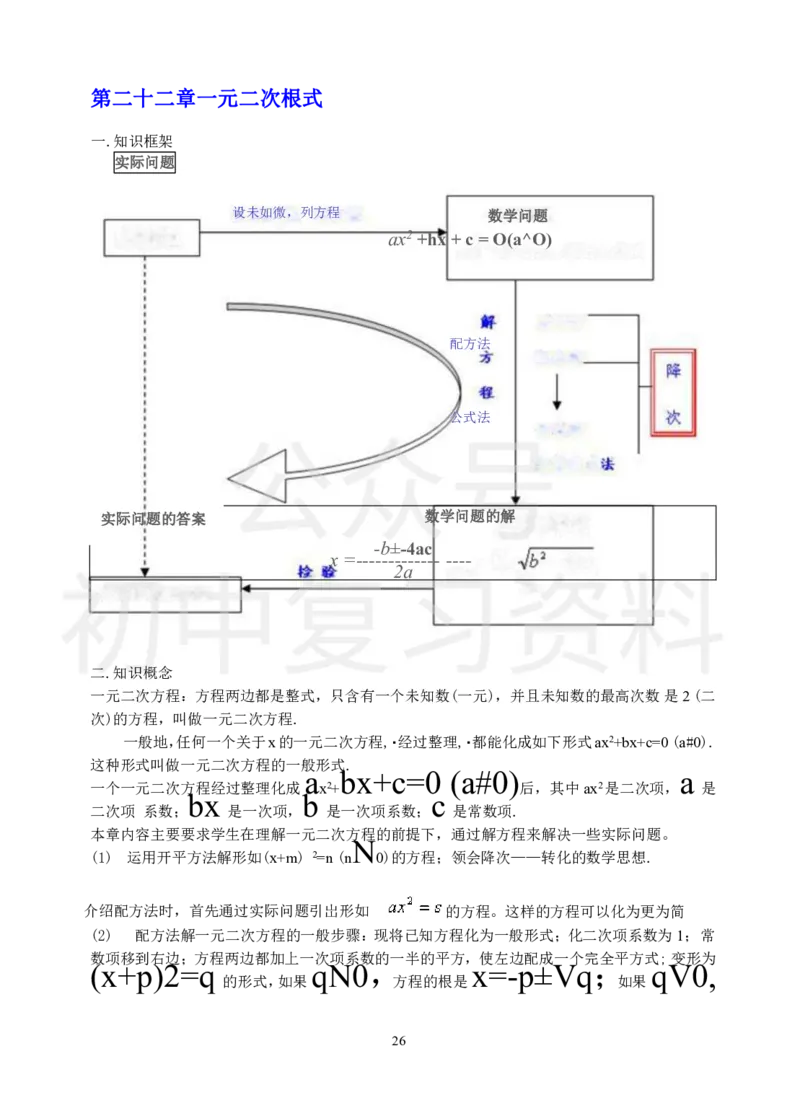 初中数学知识点总结-全面整理_《初中全科目知识点汇总》_初中数学知识点汇总