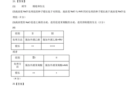 黄金卷08（参考答案）_2024年新高考资料_4.2024高考模拟预测试卷_赢在高考&middot;黄金8卷备战2024年高考生物模拟卷（湖南专用）31263208