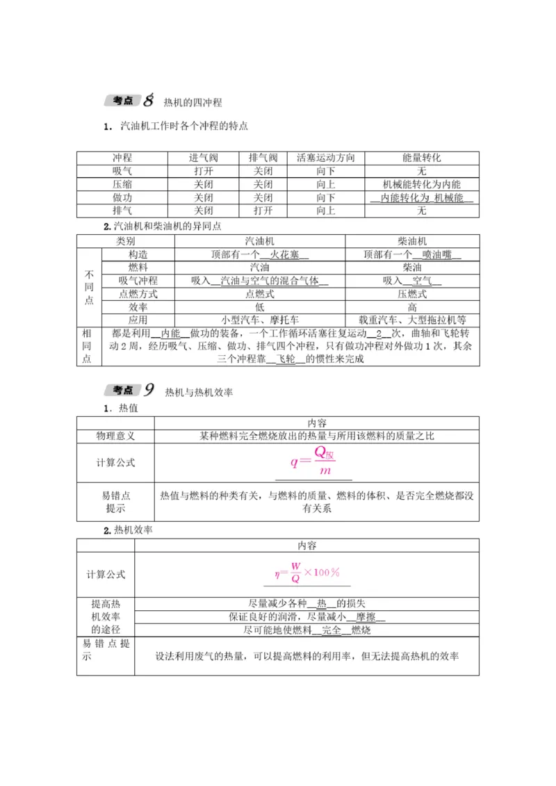初中物理全套讲义_《初中全科目知识点汇总》_初中物理知识点汇总