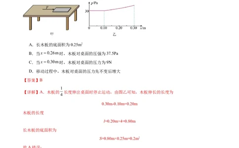 专题9压强9.1压强（教师版）_8、物理总复习_8.中考物理总复习_2024年中考复习资料_专项复习资料_完三年（2021&mdash;2023）中考真题分项精编（全国通用）