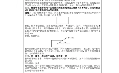 第2课时力的三要素与力的作用的相互性_初物_八年级上下册+九年级全一册物理_八年级物理下册_全套教学资源_课件教案教学反思_教案_第七章力_第1节力