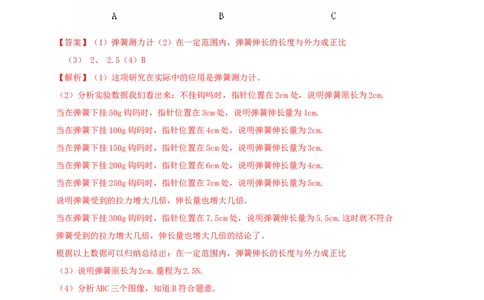 模块三实验专题29用弹簧测力计测量力（解析版）_8、物理总复习_2025年中考复习资料_（2025中考全国通用）2024年中考物理真题分类汇编