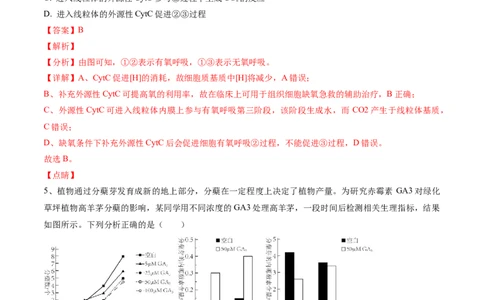 黄金卷05（解析版）-赢在高考&middot;黄金8卷备战2024年高考生物模拟卷（河北专用）_2024年新高考资料_4.2024高考模拟预测试卷