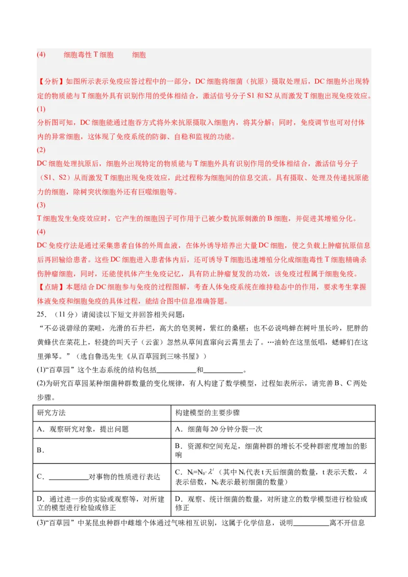 黄金卷08（解析版）-赢在高考&middot;黄金8卷备战2024年高考生物模拟卷（辽宁专用）_2024年新高考资料_4.2024高考模拟预测试卷