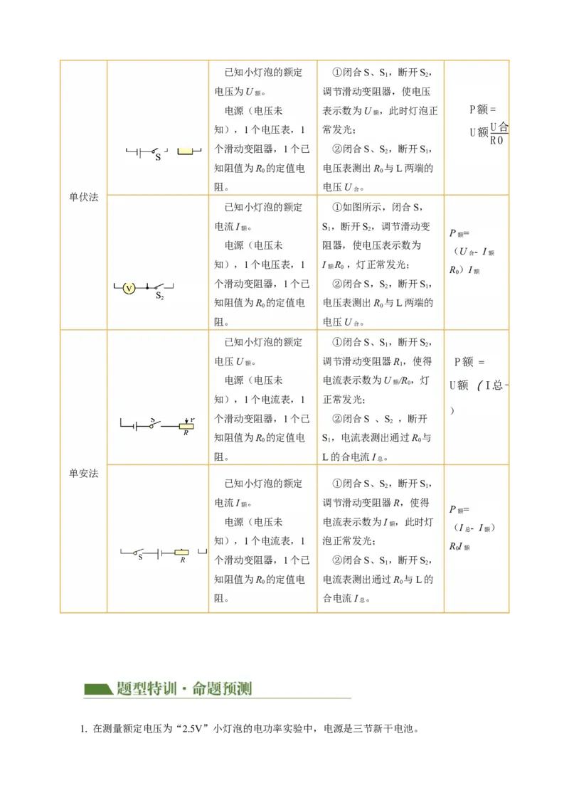 专题20实验探究题（电学）（讲练）解析版_8、物理总复习_8.中考物理总复习_2024年中考复习资料_二轮复习资料_完2024年中考物理二轮复习课件+讲义+练习（全国通用）