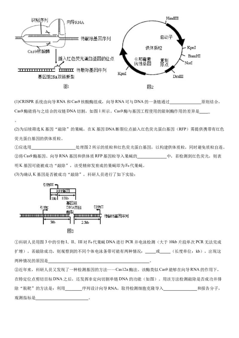 黄金卷05（原卷版）_2024年新高考资料_4.2024高考模拟预测试卷_赢在高考&middot;黄金8卷备战2024年高考生物模拟卷（湖南专用）31263208