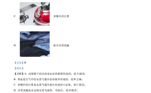 八年级上学期期末考试物理试题（解析版）_初物_八年级上下册+九年级全一册物理_八年级物理上册_期中+期末（完）_期末