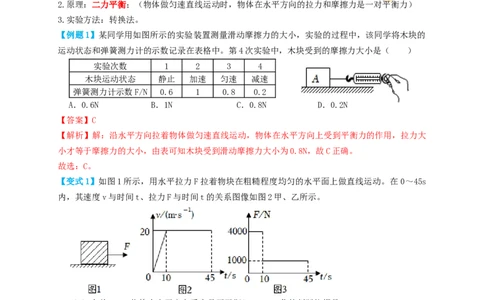 专题14摩擦力实验（知识点复习+例题讲解+过关练习）-备战2023年中考物理一轮复习考点帮（解析版）_8、物理总复习_8.中考物理总复习_2023年中考复习资料_一轮复习_解析版