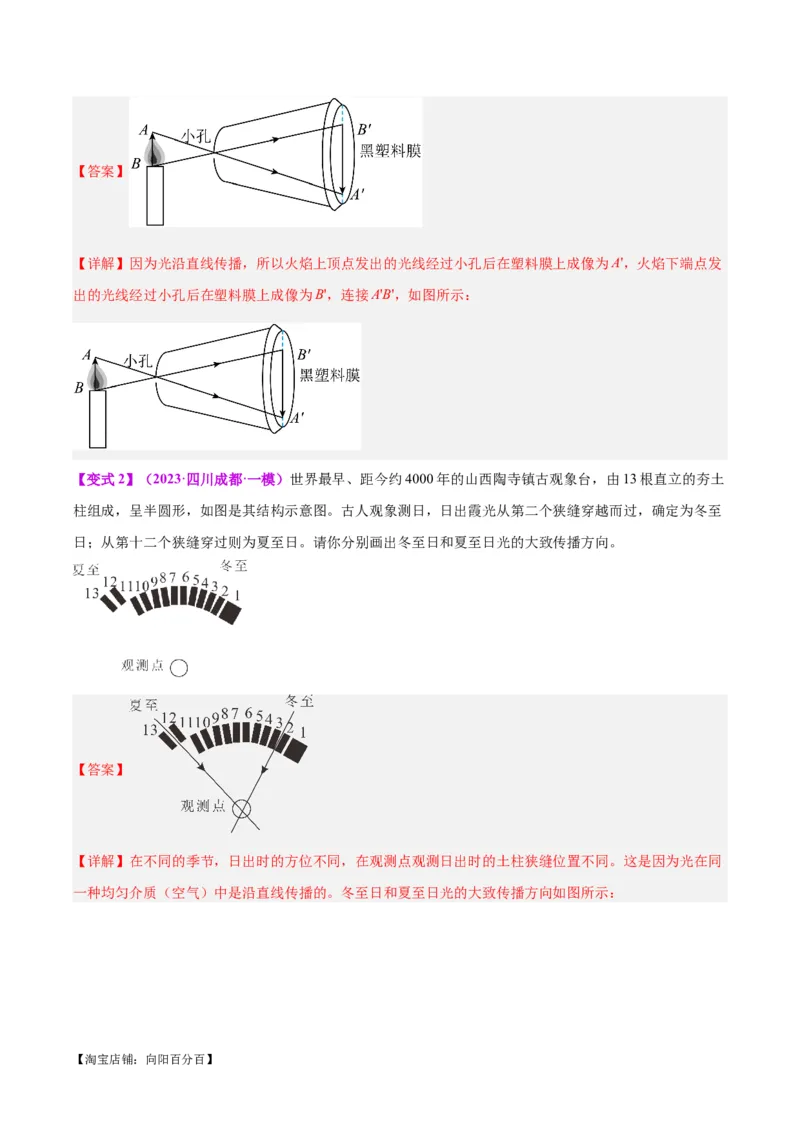 专题28光路作图专题（解析版）_8、物理总复习_2024年中考复习资料_一轮复习_完备战2024年中考物理一轮复习考点帮（全国通用）_教师版（含答案解析）