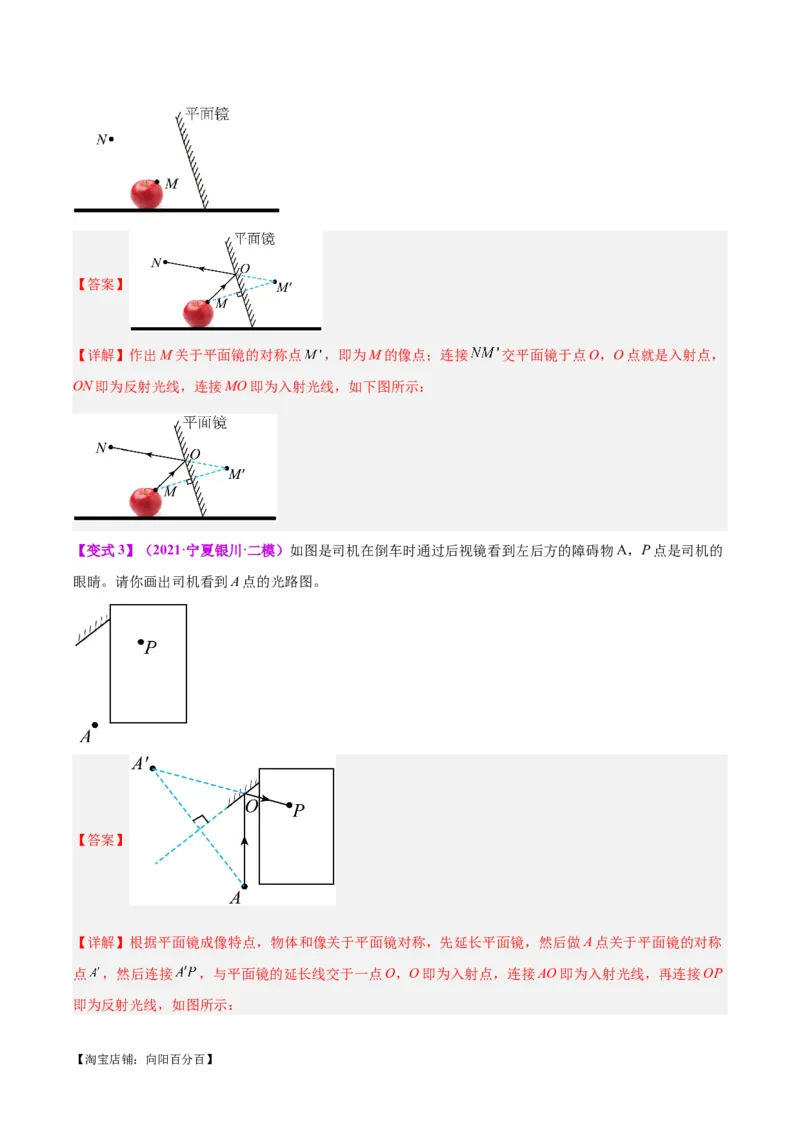 专题28光路作图专题（解析版）_8、物理总复习_2024年中考复习资料_一轮复习_完备战2024年中考物理一轮复习考点帮（全国通用）_教师版（含答案解析）