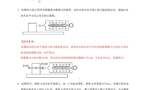 作图题01受力分析类（解析版）_8、物理总复习_8.中考物理总复习_2023年中考复习资料_二轮复习_2023年中考物理二轮题型专项复习（全国通用）