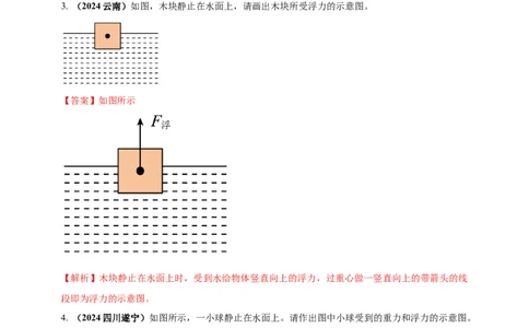 模块一专题10浮力及其应用（解析版)_8、物理总复习_2025年中考复习资料_（2025中考全国通用）2024年中考物理真题分类汇编_模块一专题10浮力及其应用（原卷版+解析版