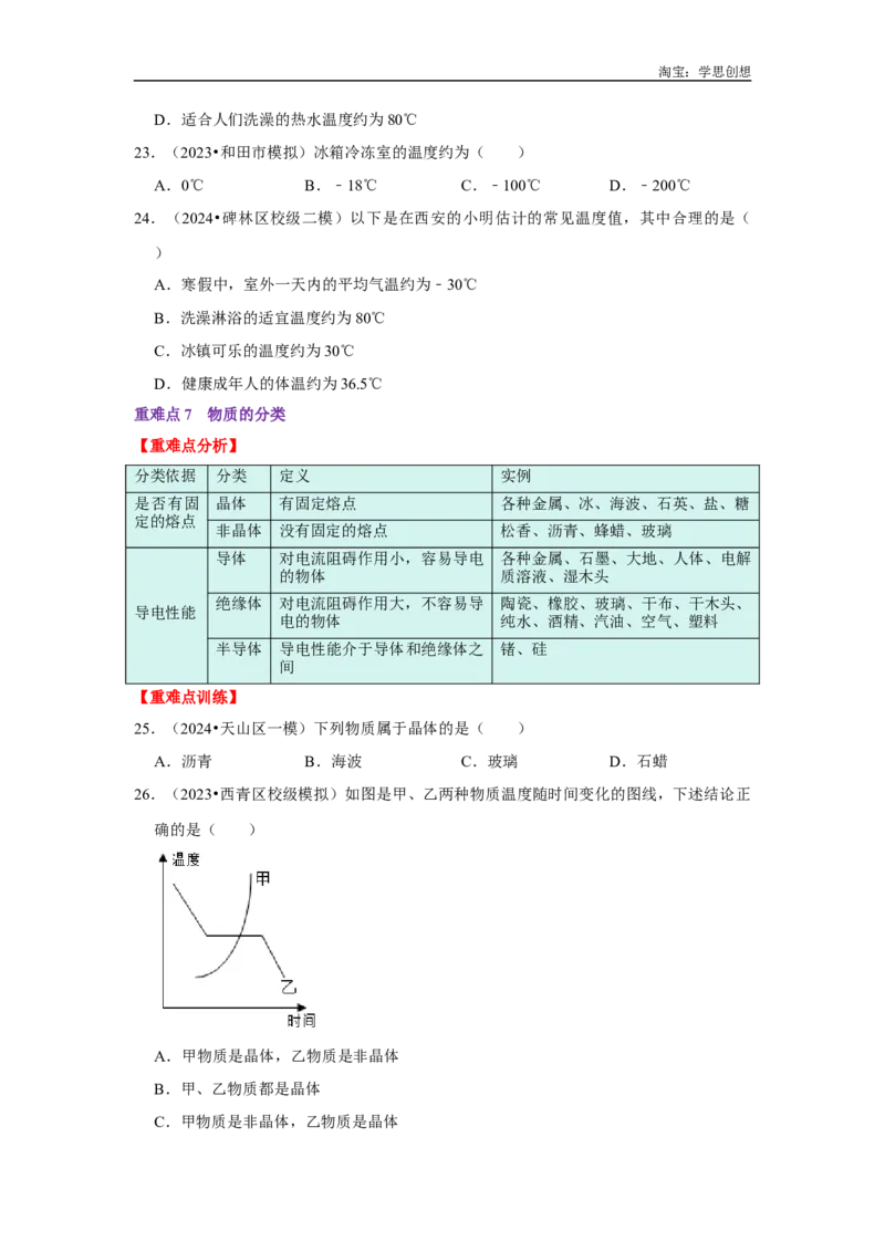 专题24初中物理基础知识速记汇总（学生版）备考2025年中考物理重难点讲解与训练_初物_2025中考物理重难点归纳专题训练易错训练题压轴特训复习word素材