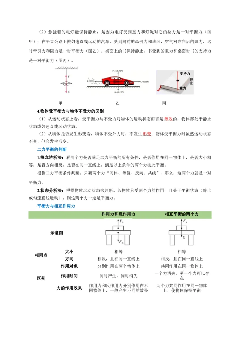 专题4力和运动的关系平衡力摩擦力（解析版）_8、物理总复习_2024年中考复习资料_二轮复习_2024年中考物理二轮专项复习核心考点讲解与必刷题型汇编
