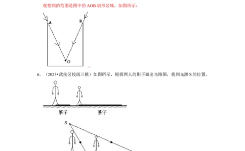 专题05光学作图专题（教师版）备考2025年中考物理重难点讲解与训练_初物_2025中考物理重难点归纳专题训练易错训练题压轴特训复习word素材