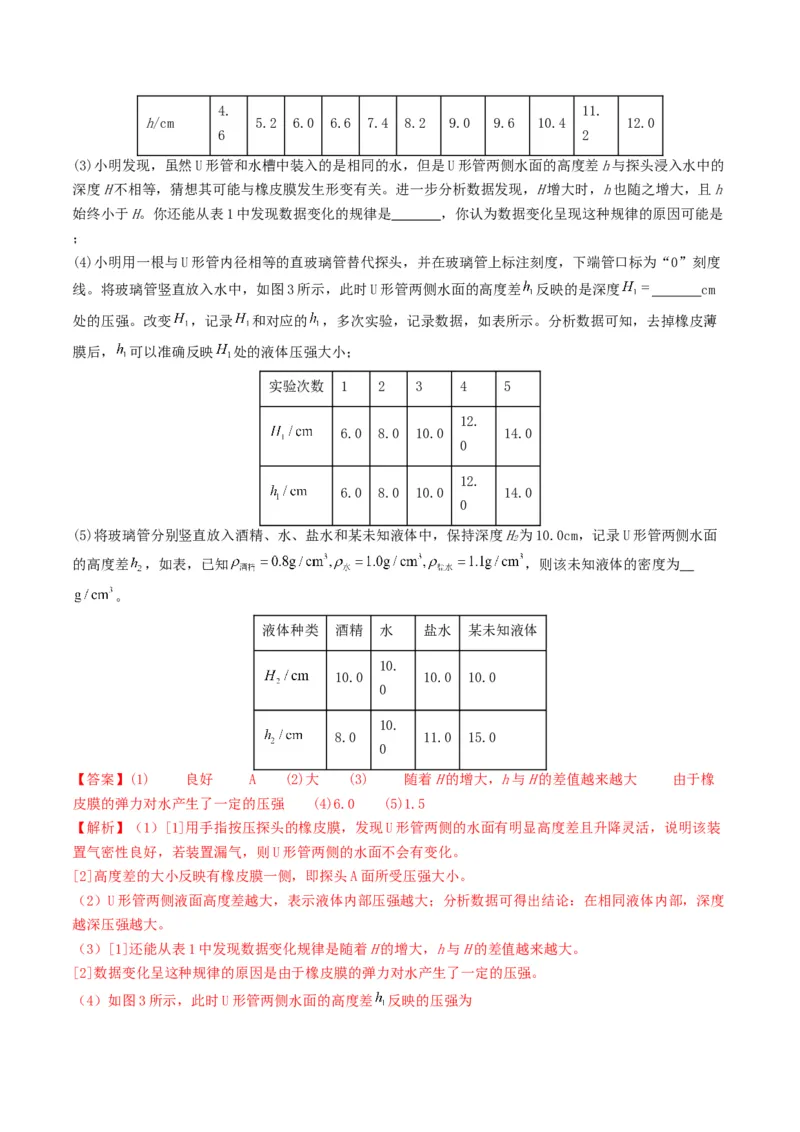 专题09压强（考情聚焦+中考新考法+真题透视4大考向+新题特训）（解析版）_8、物理总复习_2025年中考复习资料_备战2025年中考物理真题题源讲义（全国通用）