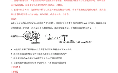 黄金卷07（解析版）-赢在高考&middot;黄金8卷备战2024年高考生物模拟卷（山东专用）_2024年新高考资料_4.2024高考模拟预测试卷