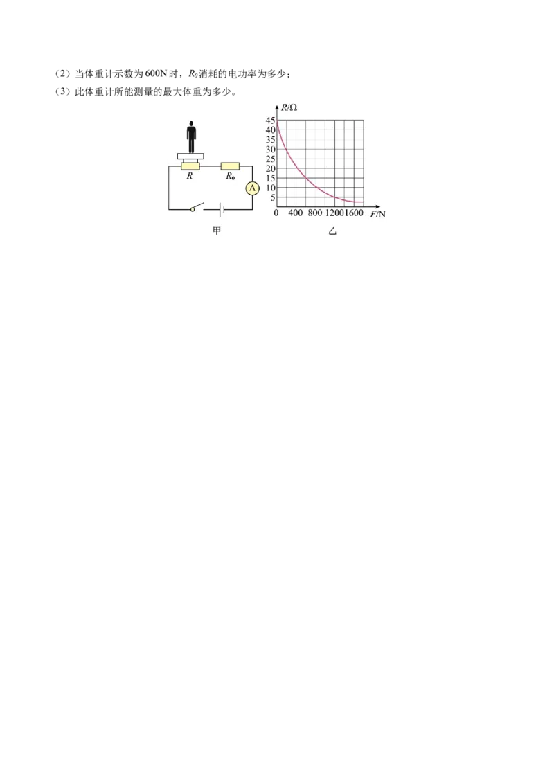 物理（河南卷）（考试版A4）（原卷版）_8、物理总复习_2024中考模拟题物理_二模_物理（河南卷）-：2024年中考第二次模拟考试