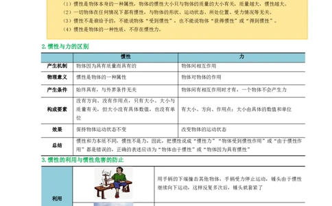 专题09运动和力（讲义）（解析版）_8、物理总复习_8.中考物理总复习_2024年中考复习资料_一轮复习资料_完2024年中考物理一轮复习课件+讲义+练习（全国通用）_教师版（含答案解析）