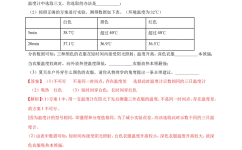 专题71多知识体系综合冷门创新实验（解析版）_8、物理总复习_2024年中考复习资料_二轮复习_夺分宝典备考2024年物理二轮中考总复习71个重难点亮点专题专炼（全国通用）