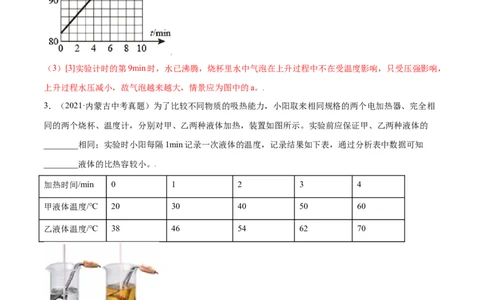 专题10：综合实验探究2022年中考物理三轮冲刺宝典提分专题（解析版）_8、物理总复习_8.中考物理总复习_2022年中考复习资料_2022年中考物理三轮冲刺宝典提分专题