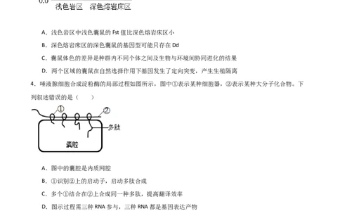 黄金卷07（考试版）-赢在高考&middot;黄金8卷备战2024年高考生物模拟卷（浙江专用）_2024年新高考资料_4.2024高考模拟预测试卷