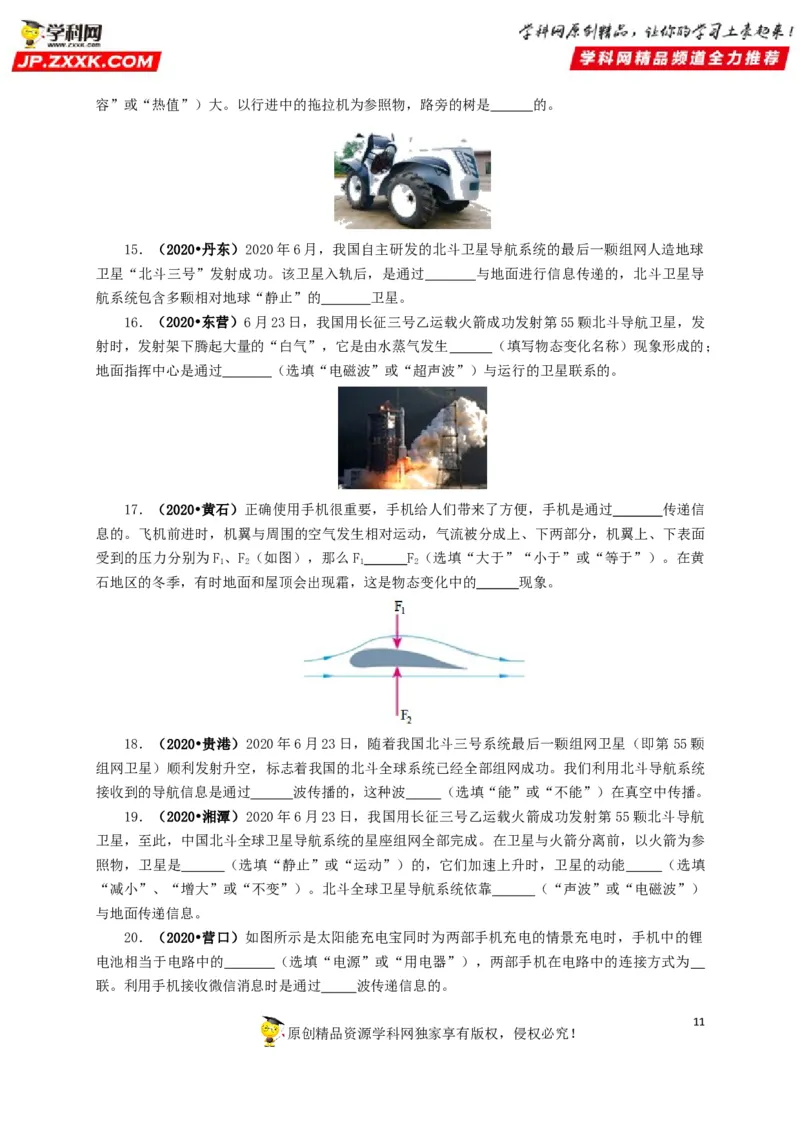 专题17信息、材料与能源、粒子和宇宙（原卷版）_8、物理总复习_8.中考物理总复习_2022年中考复习资料_三年（2019-2021）中考真题物理分项汇编（全国通用）