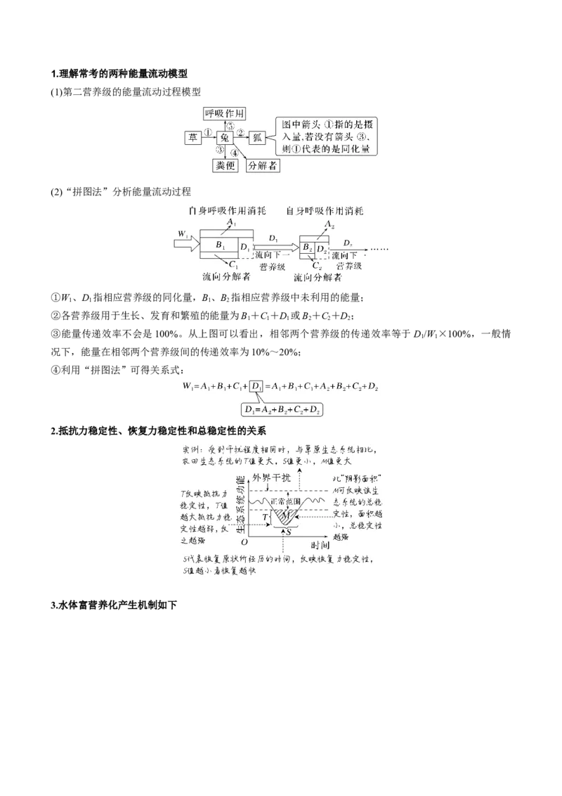 专题10生态系统及人与环境（原卷版）_新高考复习资料_2024年新高考复习资料_❤专项复习资料_2024年高考生物热点&middot;重点&middot;难点专练（新高考专用）