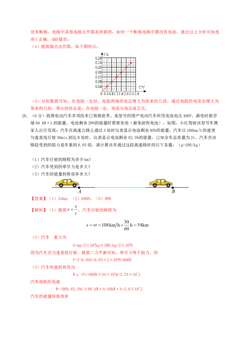 物理（哈尔滨卷）（全解全析）_8、物理总复习_2024中考模拟题物理_三模（37套）_物理（哈尔滨卷）