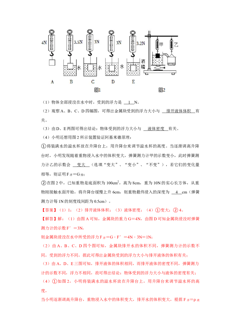 挑战16实验探究题（力学综合32题）（解析版）_8、物理总复习_8.中考物理总复习_2024年中考复习资料_专项复习资料_完2024年中考物理真题压轴题_教师版（含答案解析）