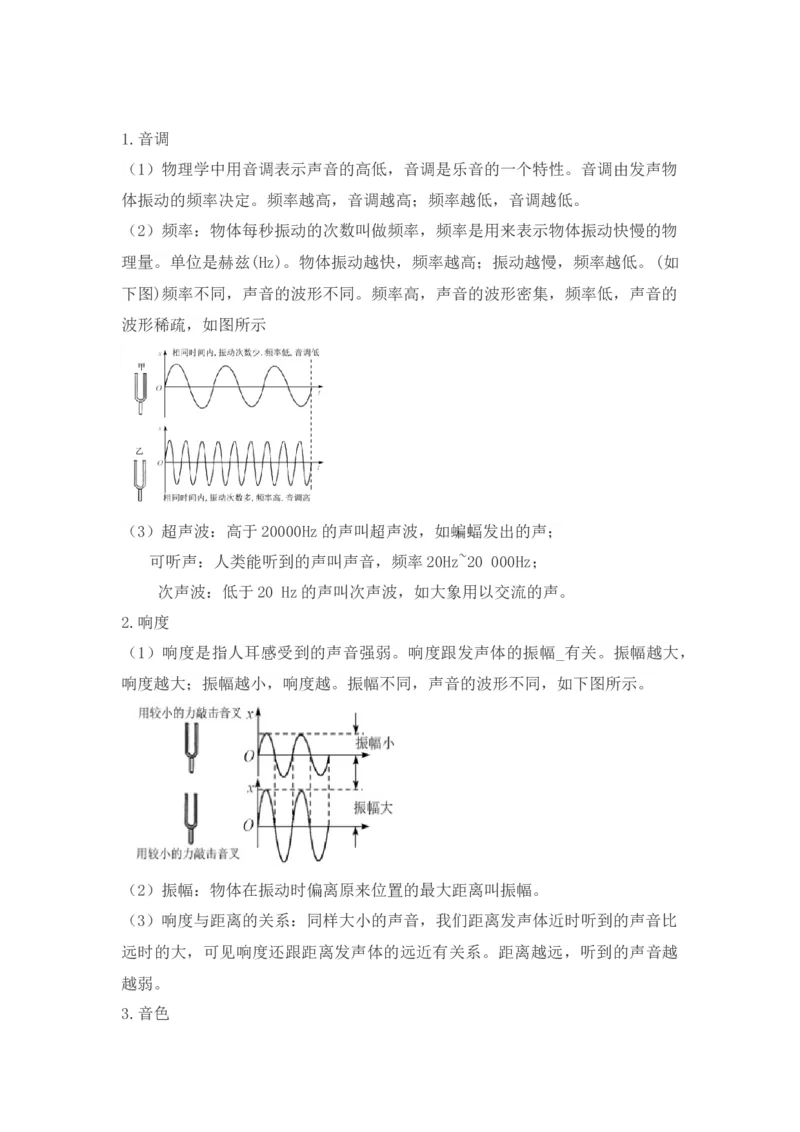 第2章声现象（知识清单）（学生版）_初物_八年级上下册+九年级全一册物理_八年级物理上册_知识点汇总（完）