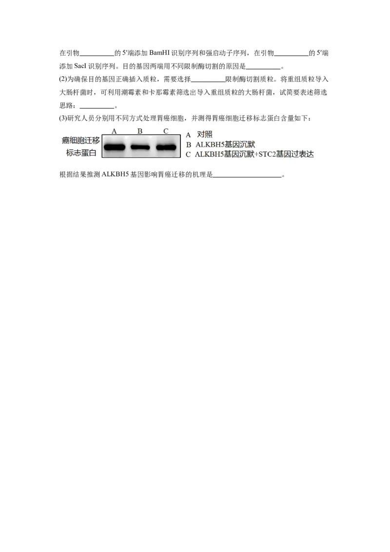 黄金卷07（考试版）-赢在高考&middot;黄金8卷备战2024年高考生物模拟卷（江苏专用）_2024年新高考资料_4.2024高考模拟预测试卷