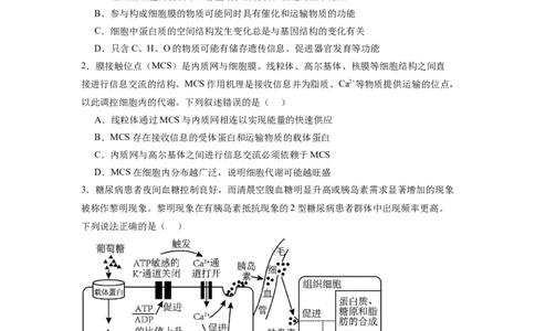 黄金卷07（考试版）-赢在高考&middot;黄金8卷备战2024年高考生物模拟卷（江苏专用）_2024年新高考资料_4.2024高考模拟预测试卷