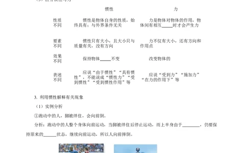 专题08运动和力（知识梳理+典例+练习）-2024物理中考一轮复习精品资料（学生版）_8、物理总复习_2024年中考复习资料_一轮复习_更新2024年中考物理一轮复习精品资料_配套练习