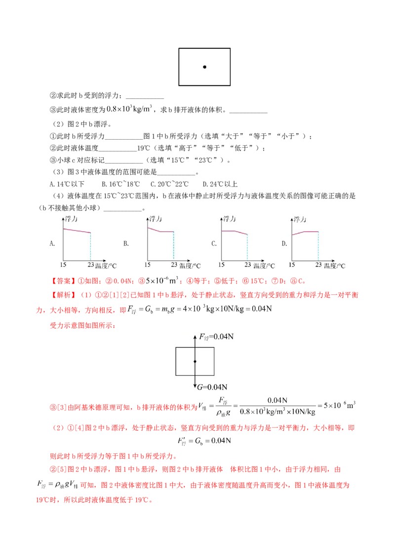 专题11浮力（7题型）（练习）（解析版）_8、物理总复习_8.中考物理总复习_2024年中考复习资料_一轮复习资料_完2024年中考物理一轮复习课件+讲义+练习（全国通用）