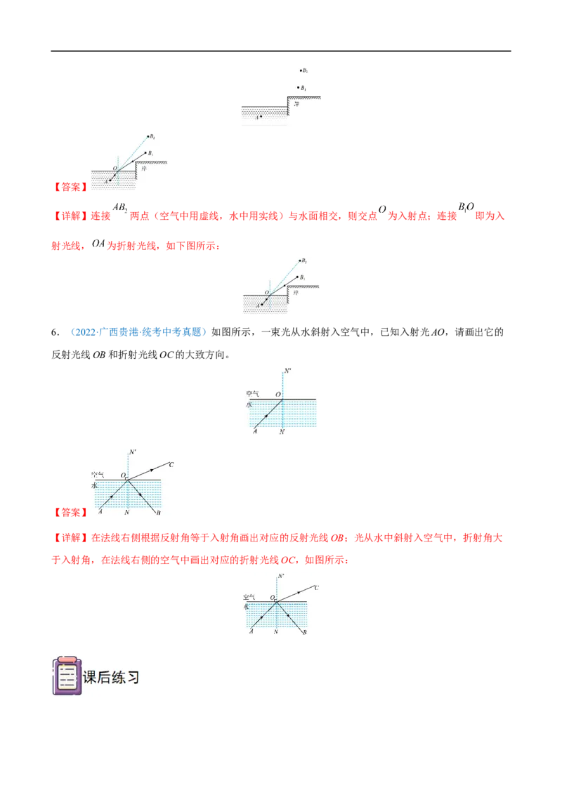 专题07光学作图题全攻略备战2023年中考物理一轮重难点复习（解析版）_8、物理总复习_8.中考物理总复习_2023年中考复习资料_一轮复习_全攻略备战2023年中考物理一轮重难点复习