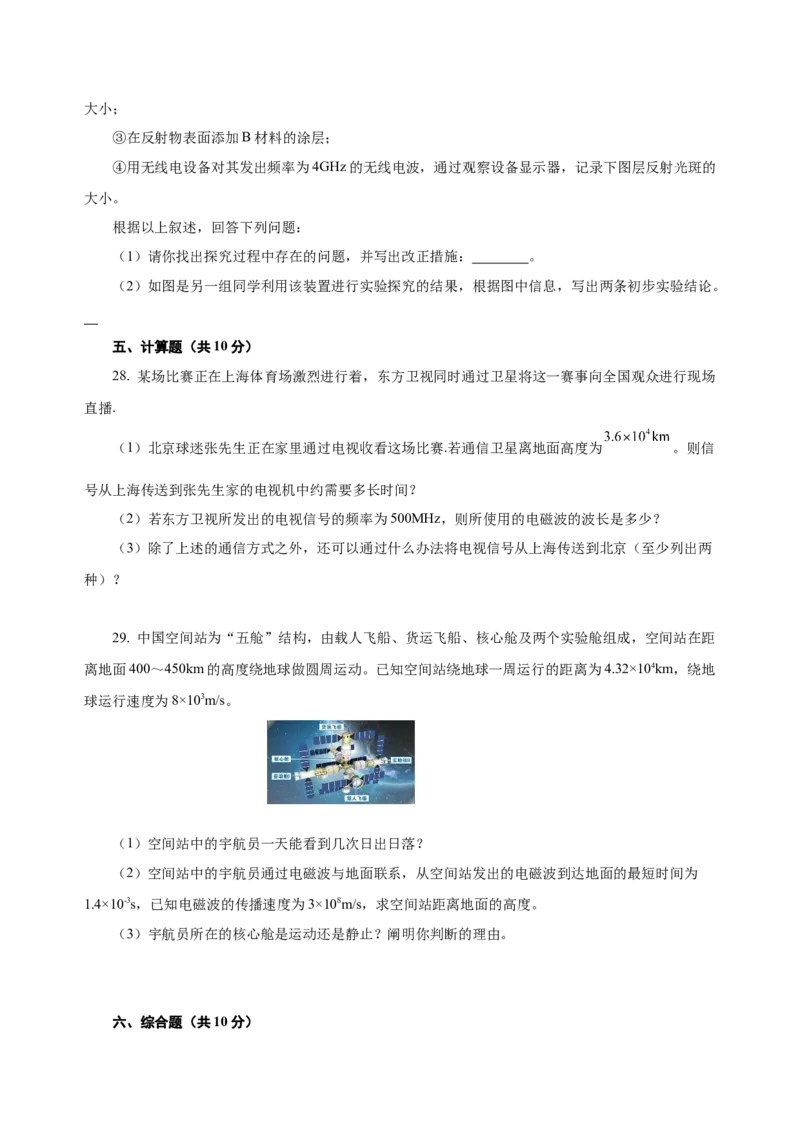 第二十一章信息的传递（单元测试）-（人教版）原卷版_初物_八年级上下册+九年级全一册物理_九年级物理全一册_单元测试