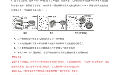 黄金卷03（解析版）-赢在高考&middot;黄金8卷备战2024年高考生物模拟卷（海南专用）_2024年新高考资料_4.2024高考模拟预测试卷