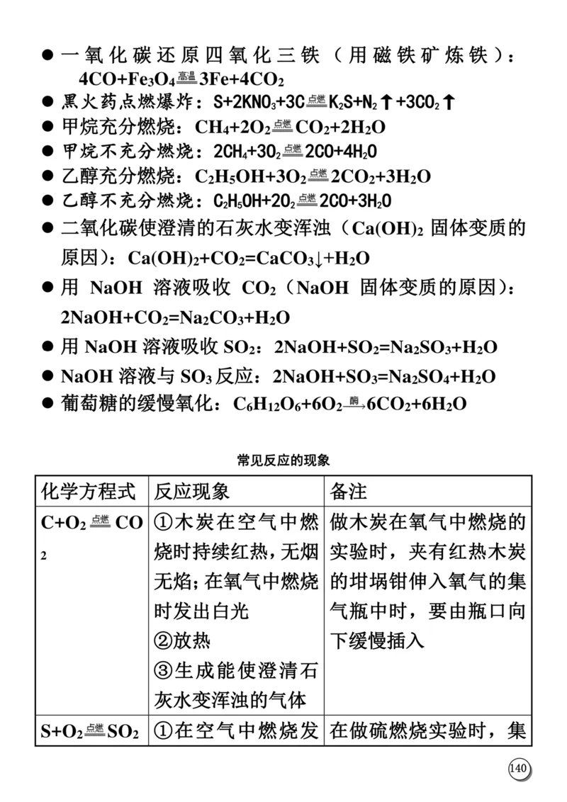 初中化学笔记_《初中全科目知识点汇总》_初中化学知识点汇总