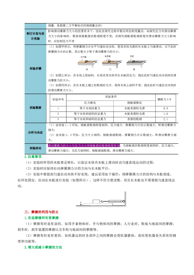 专题09运动和力（讲义）（解析版）_8、物理总复习_2024年中考复习资料_一轮复习_课件+讲义+练习2024年中考物理一轮复习讲练测（全国通用）_配套讲义（原卷版+解析版）