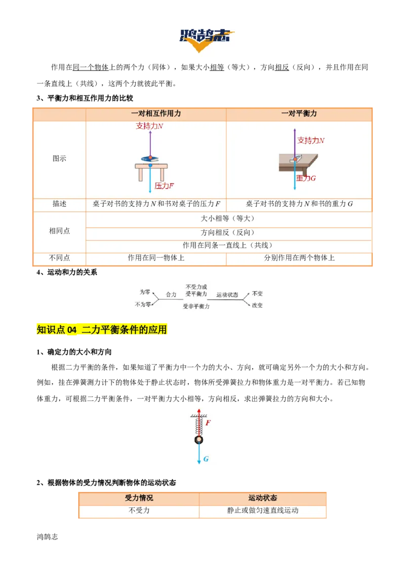 专题09运动和力（2大模块知识清单+5个易混易错+4种方法技巧+典例真题精析）（解析版）_8、物理总复习_物理一轮复习