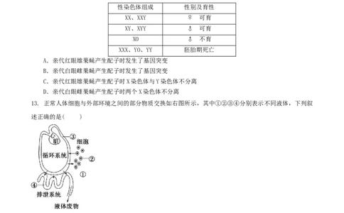 黄金卷06（考试版）-赢在高考&middot;黄金8卷备战2024年高考生物模拟卷（湖北专用）_2024年新高考资料_4.2024高考模拟预测试卷