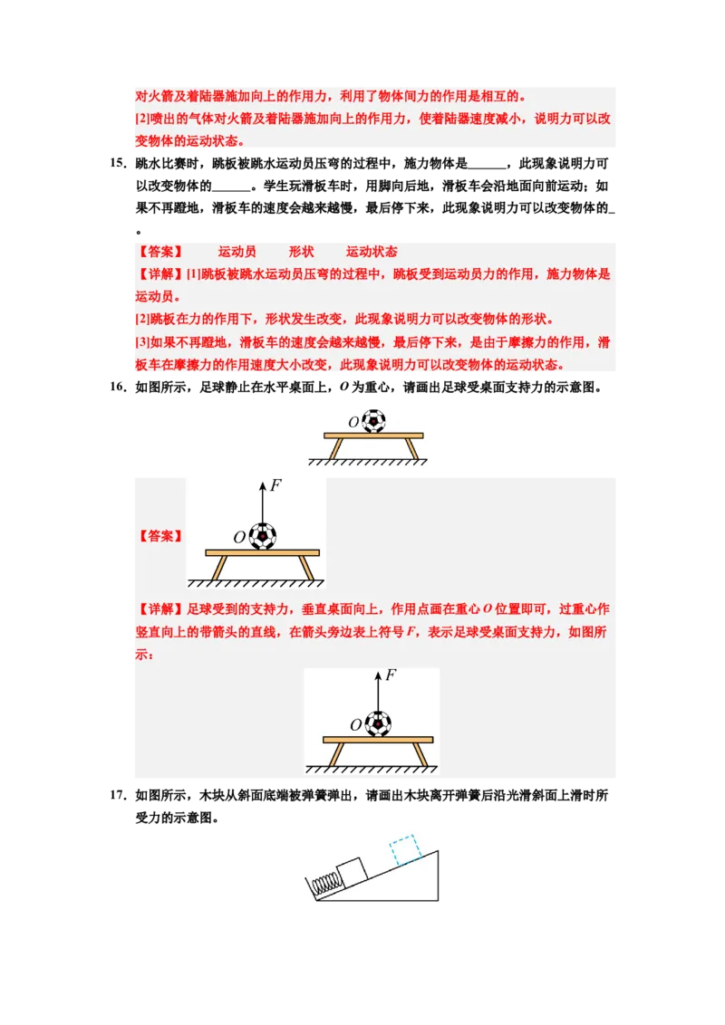 课时7.1力（教师版）_初物_八年级上下册+九年级全一册物理_八年级物理下册_讲义（更新中）-U26