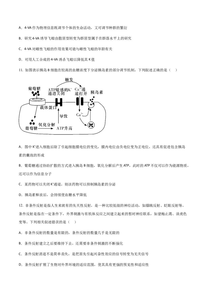 黄金卷04（考试版）-赢在高考&middot;黄金8卷备战2024年高考生物模拟卷（山东专用）_2024年新高考资料_4.2024高考模拟预测试卷